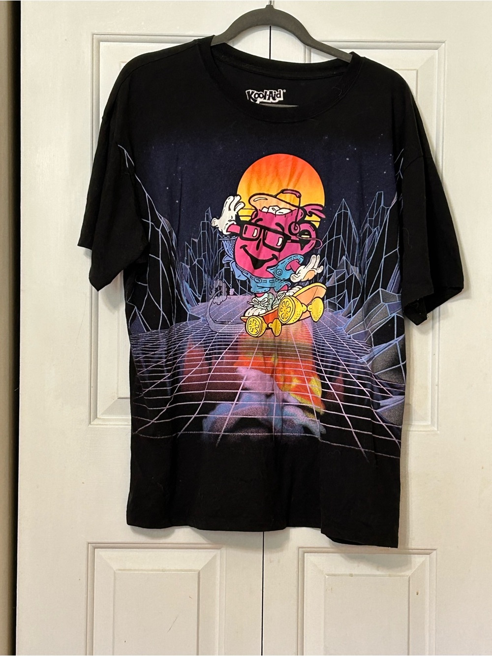 Kool-Aid Black Graphic Tee - Retro Skate Cartoon